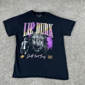 Lil Durk Shirt Mens Medium Black Death Ain't Easy Rap Hip Hop Graphic OTF Tee